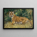 Tigre en alerta - Wilhelm Kuhnert — cuadro enmarcado en la pared