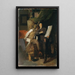 Les Critiques - Wilhelm Leibl — framed artwork on a wall