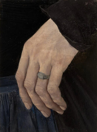 Wilhelm Leibl - Linke Hand des Mdchens mit der Nelke.webp