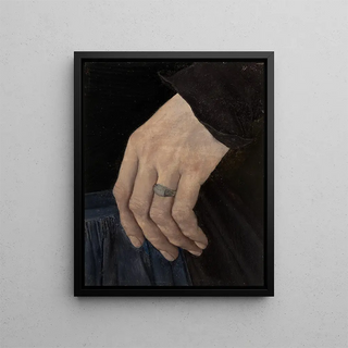 Wilhelm Leibl - Linke Hand des Mdchens mit der Nelke.webp