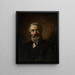 Retrato de un hombre - Wilhelm Leopolski — cuadro enmarcado en la pared