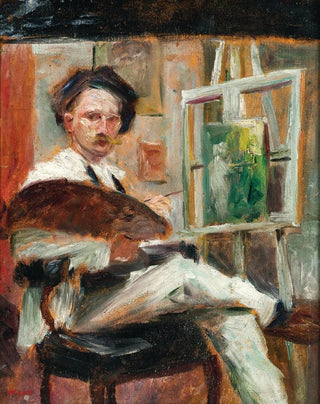 Wilhelm List - Selbstportrt im Atelier.webp