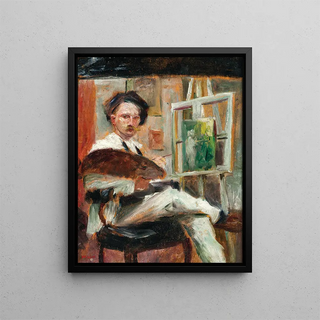 Wilhelm List - Selbstportrt im Atelier.webp