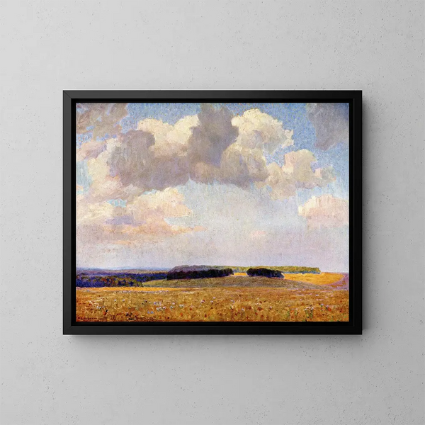 Soledad en los campos - Wilhelm Ludwig Lehmann — cuadro enmarcado en la pared