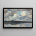 Ambiance nuageuse au Chiemsee - Wilhelm Ludwig Lehmann — framed artwork on a wall
