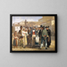 a charlatan selling shoe polish on Piazza Barberini in Rome - Wilhelm Marstrand — framed artwork on a wall