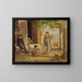 Niño aprendiendo a caminar - Wilhelm Marstrand — cuadro enmarcado en la pared