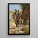 Don Quijote y Sancho Panza regresan de las montañas negras - Wilhelm Marstrand — cuadro enmarcado en la pared