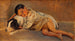 Niño napolitano y perro Estudio para La vida napolitana - Wilhelm Marstrand — vista de la obra