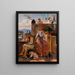 Study of the Neapolitan Lifestyle - Wilhelm Marstrand — framed artwork on a wall