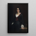 retrato de Mademoiselle Vilhelmine Ville Hage, más tarde Madame Heise 1838-1912 - Wilhelm Marstrand — cuadro enmarcado en la pared