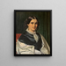 Retrato de la Sra. Vilhelmine Heise nacida Hage 1838-1912 - Wilhelm Marstrand — cuadro enmarcado en la pared