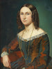 Retrato de una joven con rizos de serpiente - Wilhelm Marstrand — vista de la obra