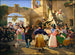 Romanesque painting gathered for the celebration in an osteria - Wilhelm Marstrand — artwork view