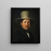 El pintor Christen Købke - Wilhelm Marstrand — cuadro enmarcado en la pared