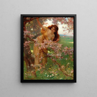 Wilhelm Menzler - The Blossoming Tree in the Garden.webp