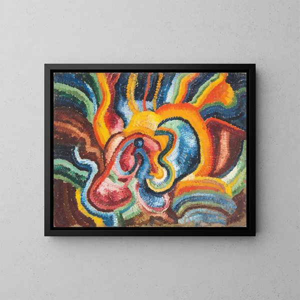 Composición astral XVI - Wilhelm Morgner — cuadro enmarcado en la pared