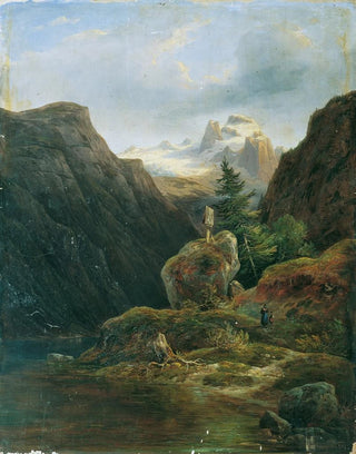 Wilhelm Steinfeld - Vorderer Gosausee gegen Dachstein.webp
