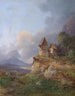 Amplio paisaje en Salzkammergut - Wilhelm Steinfeld — vista de la obra