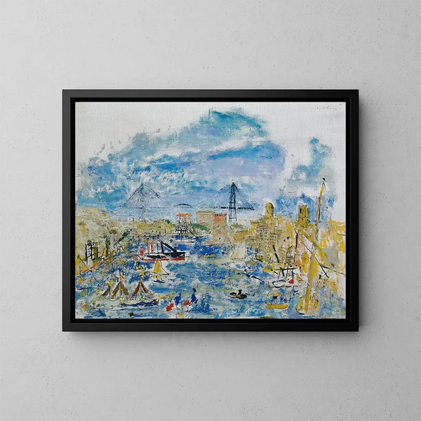Puerto de Marsella - Wilhelm Thöny — cuadro enmarcado en la pared