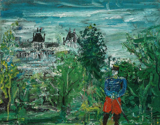 Wilhelm Thny - Offizier im Schlopark Schlo in Frankreich.webp
