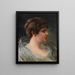 Retrato de una dama de perfil - Wilhelm Trübner — cuadro enmarcado en la pared