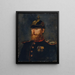 Oficial de la Landwehr - Wilhelm Trübner — cuadro enmarcado en la pared