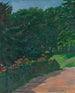 Seto de rosales - Wilhelm Trübner — vista de la obra