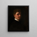 Autorretrato - Wilhelm Trübner — cuadro enmarcado en la pared