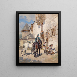 Wilhelm Velten - Wachposten an der Stadtmauer.webp