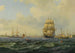 Navíos en Copenhague - Wilhelm Victor Bille — vista de la obra