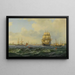 Navíos en Copenhague - Wilhelm Victor Bille — cuadro enmarcado en la pared