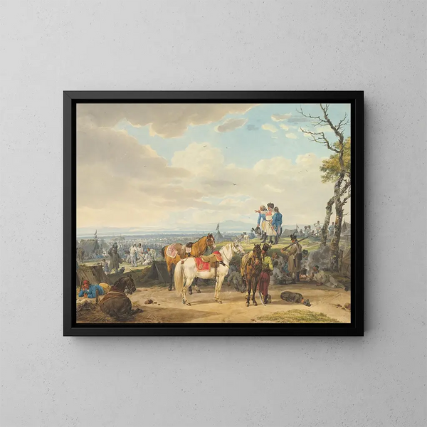 Soldados austriacos - Wilhelm von Kobell — cuadro enmarcado en la pared