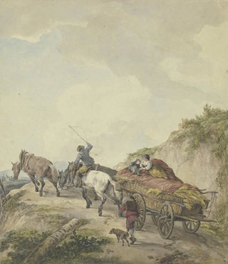 Wilhelm von Kobell - Bauernwagen in bergiger Landschaft.webp