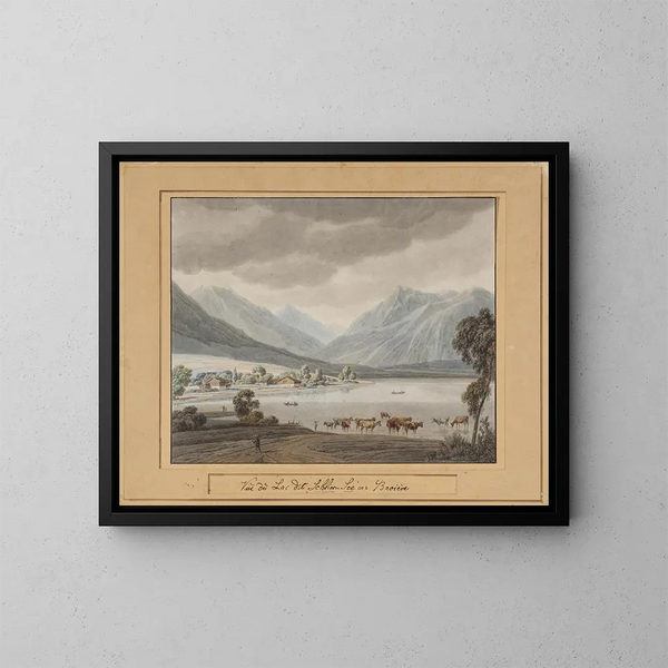 Schliersee - Wilhelm von Kobell — cuadro enmarcado en la pared