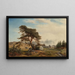 Paisaje con cazadores - Wilhelm von Mörner — cuadro enmarcado en la pared