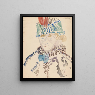 Wilhelmus Johannes Steenhoff - Vrouw in bontkraag en muts.webp