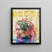 Flores - Wilho Sjöström — cuadro enmarcado en la pared