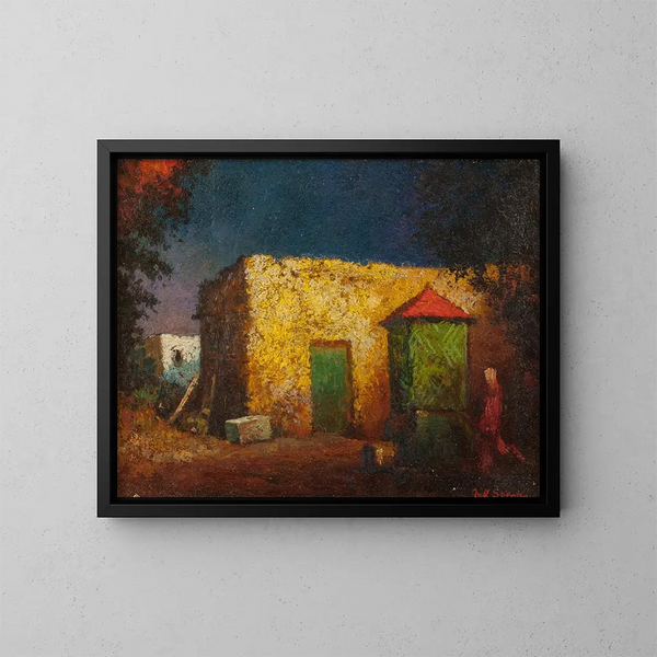 Pozo de patio interior, Nuevo México - Will Sparks — cuadro enmarcado en la pared