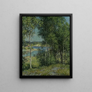Willard Leroy Metcalf - A Family of Birches.webp