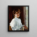 A Young Girl - Willard Leroy Metcalf, 1893 — framed artwork on a wall