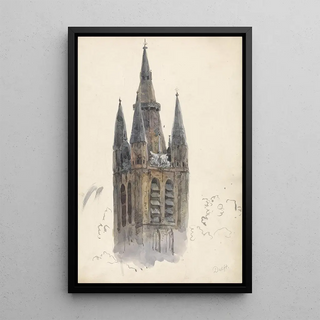 Willem Anthonie van Deventer - Kerktoren te Delft.webp