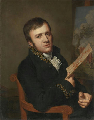 Willem Bartel van der Kooi - Jan Baptist Kobell II 17781814 Painter in the Uniform of a Member of the Royal Institute of Science Literature and the Fine Arts.webp