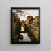 La ruta con el canal Bleiswijkstraat en Enkhuizen - Willem Bastiaan Tholen — cuadro enmarcado en la pared