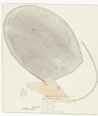Willem Carel Dierkens - Plattegrond met afmetingen van oude stad Manduria.webp