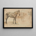 Estudios de un caballo - Willem Carel Nakken — cuadro enmarcado en la pared