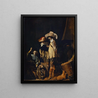 Willem Cornelisz Duyster - Two Officers Are Being Shown Jewellery and Precious Objects.webp