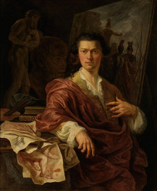 Willem Jacob Herreyns - Portrait of Artist A C Lens.webp