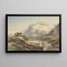 Paisaje de montaña - Willem Jan van den Berghe — cuadro enmarcado en la pared