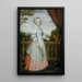 Retrato de Elisabeth van Oosten 1660-1714 niña - Willem Jansz Ploy — cuadro enmarcado en la pared